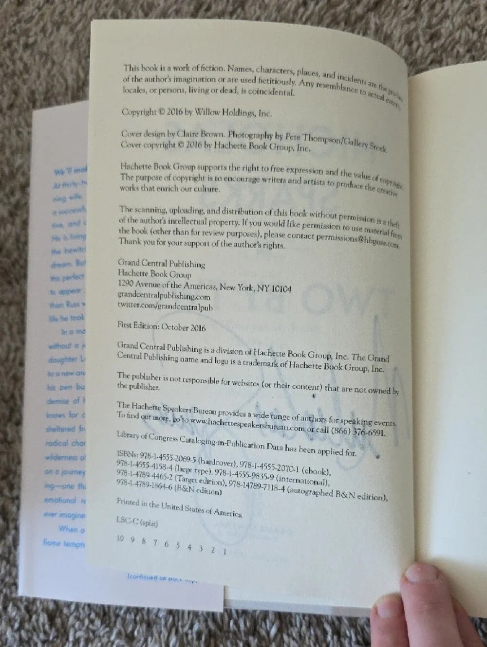 SIGNED Nicholas Sparks Two by Two FIRST EDITION Hardcover | Autographed